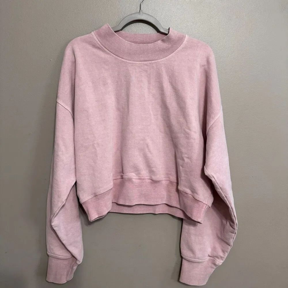 Talentless Amuse Society Misty Morning Sweatshirt pink size XL